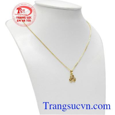 Bộ dây chuyền cỏ 3 lá xinh xắn, bảo hành 6 tháng, giao hàng nhanh trên toàn quốc