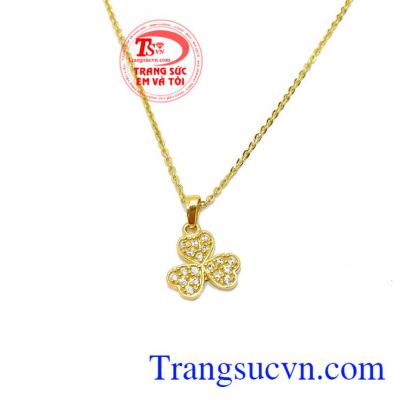 Bộ dây chuyền cỏ 3 lá may mắn, bảo hành 6 tháng, giao hàng nhanh trên toàn quốc