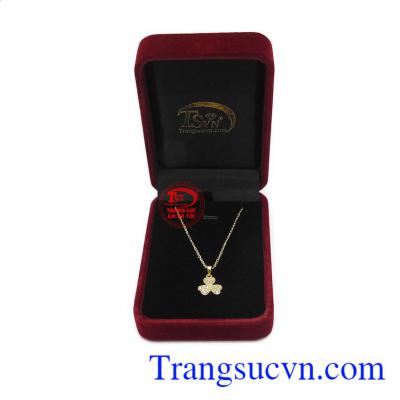 Bộ dây chuyền cỏ 3 lá may mắn