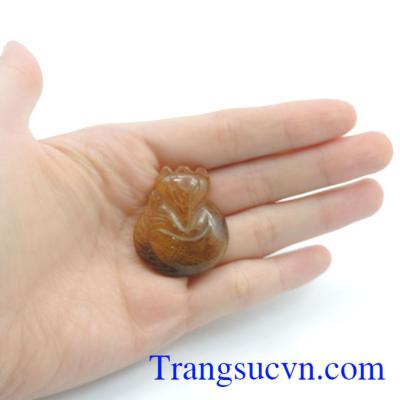  Mặt hồ ly thạch anh tóc đẹp.