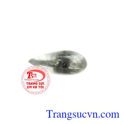 Mặt đá thạch anh tóc đen thiên nhiên.