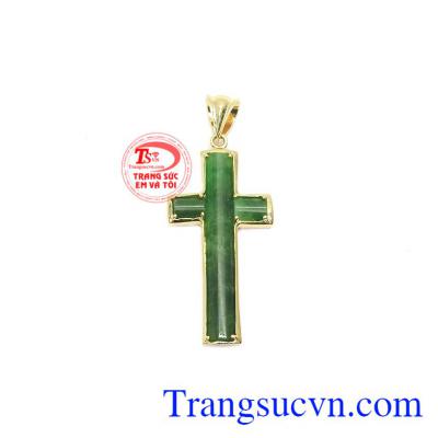 Mặt dây thánh giá cẩm thạch yêu thương