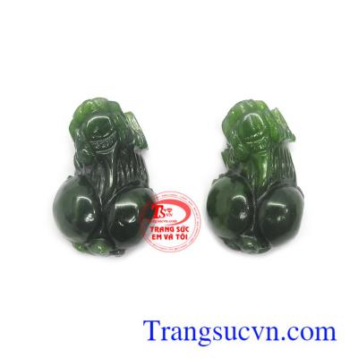 Mặt tỳ hưu ngọc bích thiên nhiên bền đẹp, chất lượng