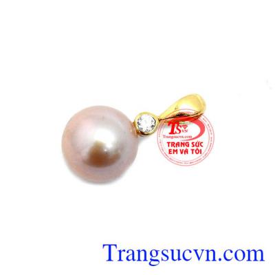 Mặt dây ngọc trai móc vàng 14k sáng bóng đảm bảo chất lượng hợp thời trang, sang trọng và phong thủy