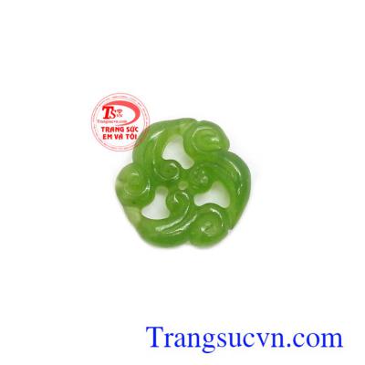 Mặt ngọc nephrite thiên nhiên tinh xảo