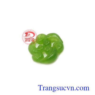 Mặt ngọc nephrite thiên nhiên tinh xảo