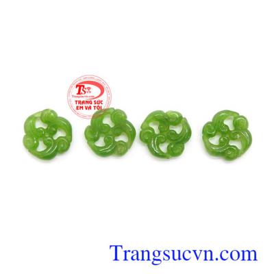 Mặt ngọc nephrite thiên nhiên