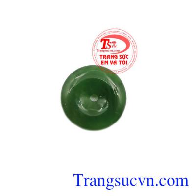 Mặt đồng xu Nephrite đẹp