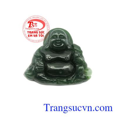 Mặt Phật Di Lặc Nephrite thiên nhiên