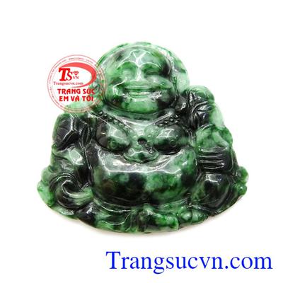 Mặt phật di lặc thái bình được điêu khắc từ ngọc cẩm thạch thiên nhiên