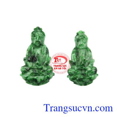 Mặt Jadeite Phật quan âm đẹp