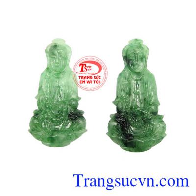 Mặt Jadeite Phật quan âm bác ái