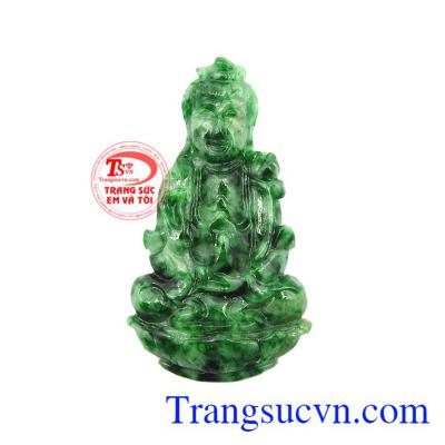 Mặt Jadeite Phật quan âm phúc lộc là sản phẩm phong thủy đẹp được chạm khắc sắc nét với công nghệ cao