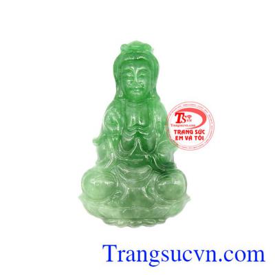 Mặt Jadeite Phật quan âm tinh xảo tượng trưng cho sự may mắn, lạc quan, vui vẻ