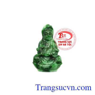 Mặt Phật Quan Âm cẩm thạch bình an.