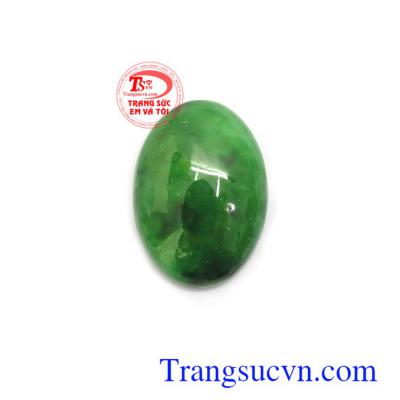 Mặt ngọc cẩm thạch thịnh vượng hình oval màu sắc đẹp, chất lượng cao, phù hợp làm mặt dây chuyền, mặt nhẫn hợp thời trang và phong thủy