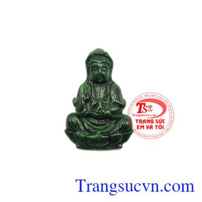 Mặt Phật Quan Âm cẩm thạch thiên nhiên.