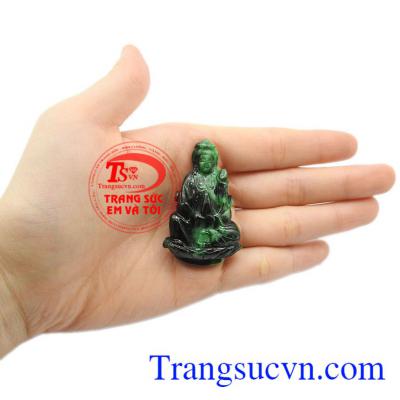 Mặt Phật Quan Âm cẩm thạch bác ái đẹp.