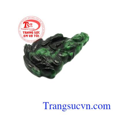 Mặt Phật Quan Âm cẩm thạch bác ái có thể làm mặt dây chuyền,