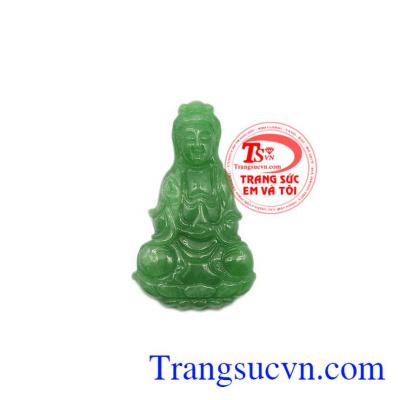 Mặt Phật Quan Âm cẩm thạch phúc lộc.