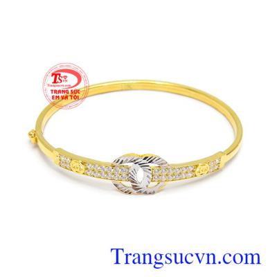 Vòng tay vàng tây 10k dịu dàng kiểu dáng đẹp, tinh xảo và độc đáo, vòng tay nữ vàng đẹp
