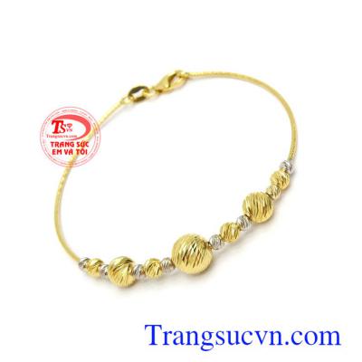 Lắc tay vàng 10k nhập khẩu Italy thời trang, sang trọng và đẳng cấp