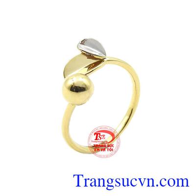 Nhẫn nữ vàng sương mai sở hữu vẻ đẹp mảnh mai như những giọt sương đêm tinh khiết