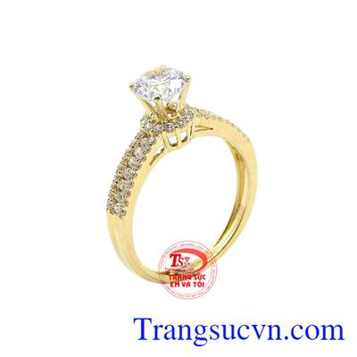 Nhẫn nữ vàng kiêu sa mang vẻ đẹp không thể trộn lẫn
