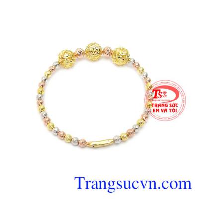 Vòng bi vàng 10k phù hợp làm quà tặng cho người thân, bạn bè.