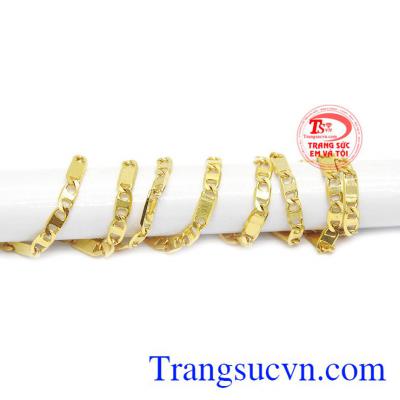 Dây chuyền cá tính nữ vàng 10k