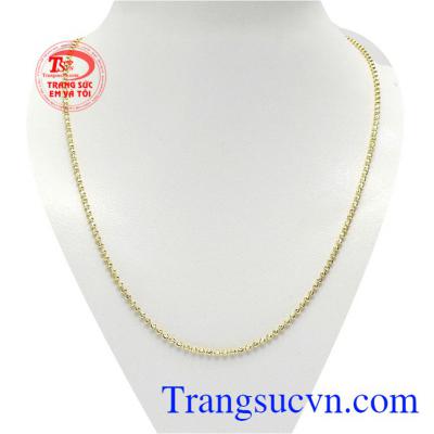 Dây chuyền nữ bi nhỏ vàng 10k được chế tác bằng công nghệ cao tinh xảo và sắc nét