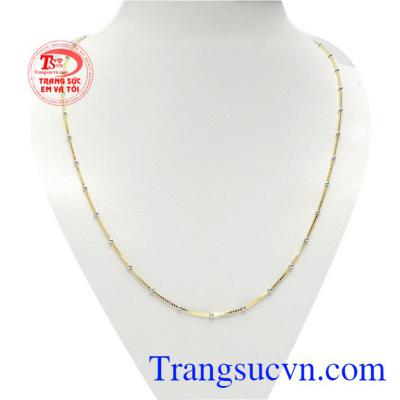 Dây chuyền Italy 10k nữ tính được nhập khẩu nguyên chiếc bền đẹp từ Italy