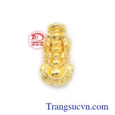 Mặt dây Tỳ hưu 10k thịnh vượng may mắn