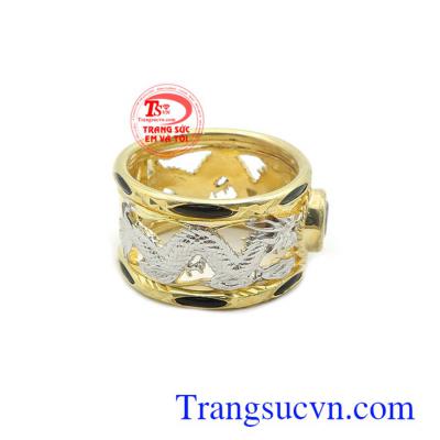 Nhẫn nam vàng tây bền đẹp, chất lượng, phù hợp nhiều phong cách thời trang