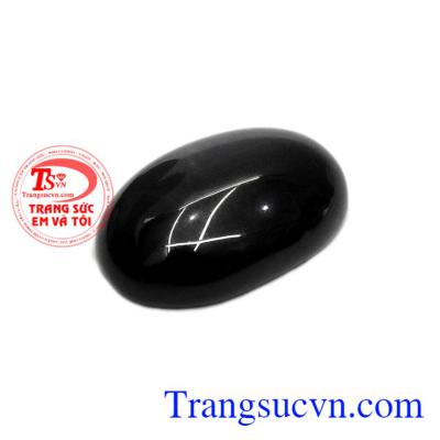 Mặt đá mắt hổ đen thiên nhiên là sản phẩm đẹp, dùng để làm mặt dây chuyền.