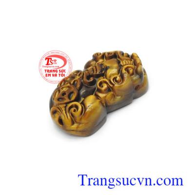 Mặt dây chuyền tỳ hưu mắt hổ thiên nhiên cao cấp