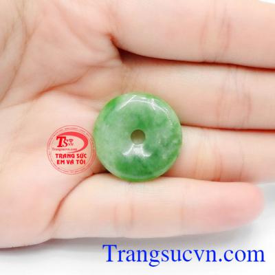 Mặt đồng xu ngọc cẩm thạch đẹp