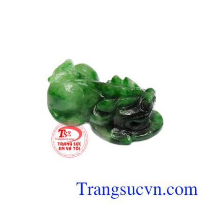 Tỳ hưu ngọc jadeite Tỳ hưu mặt dây chuyền nam ngọc phỉ thúy