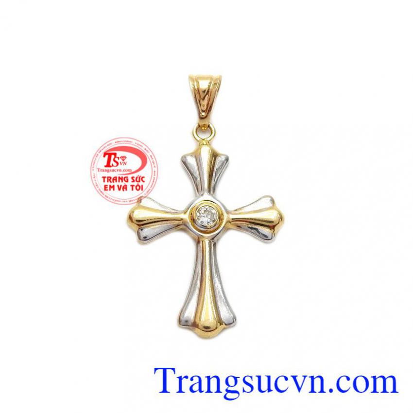 Mặt dây thánh giá đính đá