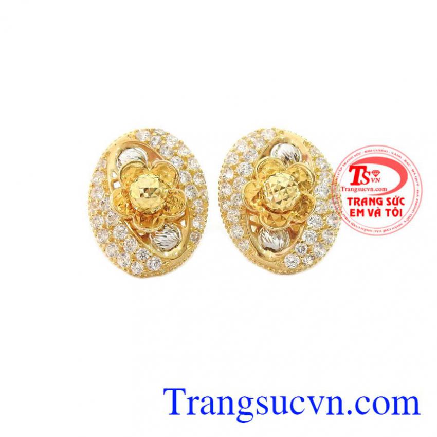 Bông tai hoa năm cánh 