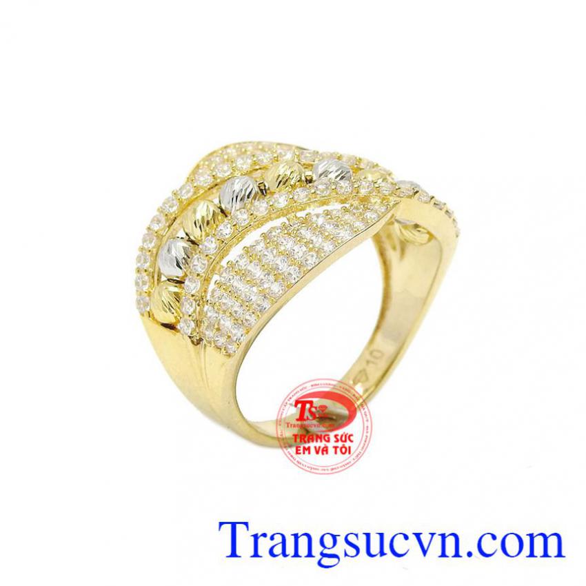 Nhẫn vàng 10k quý tộc