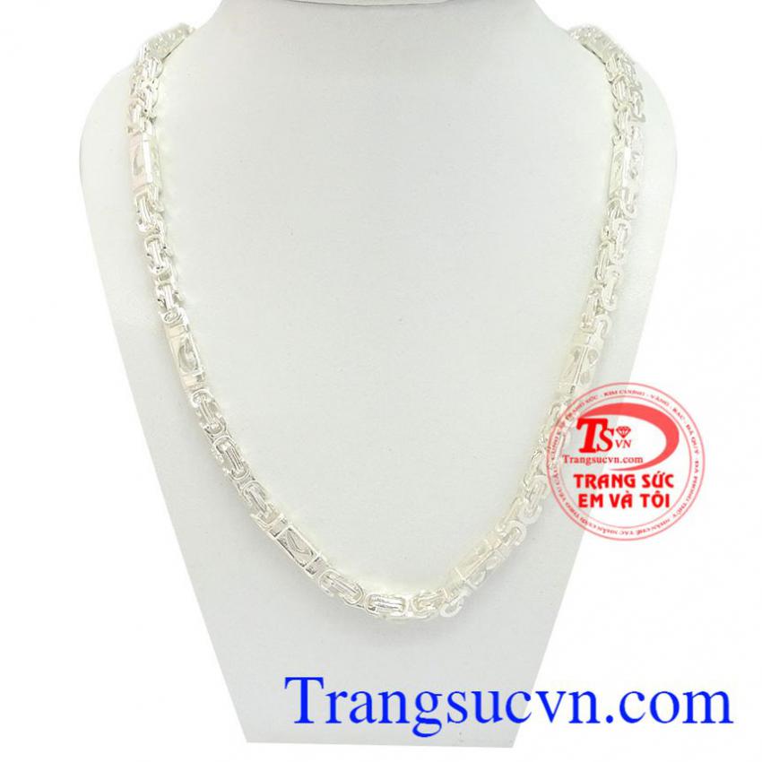 Dây chuyền bạc nam khí chất