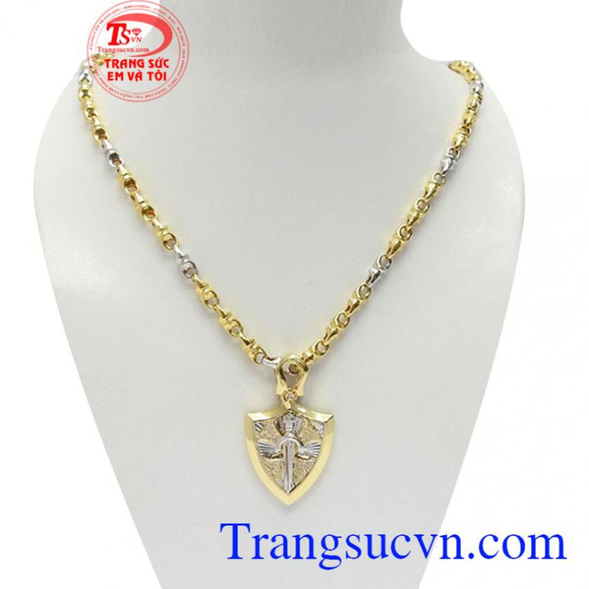 Bộ dây chuyền vàng nam phong cách