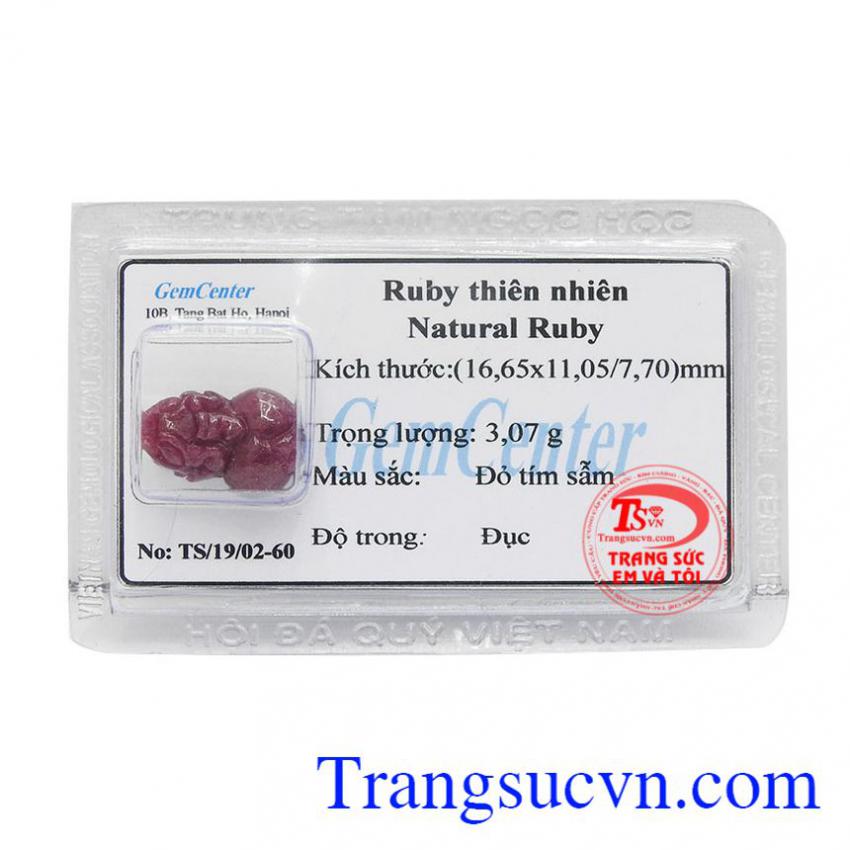 Tỳ hưu Ruby ép vỉ tài lộc