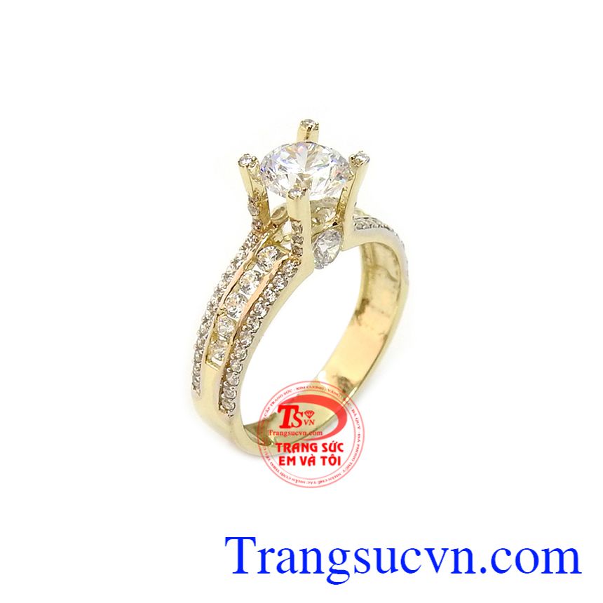 Nhẫn nữ Korea vàng 10k đẹp được nhập khẩu nguyên chiếc từ Hàn Quốc nơi các sản phẩm vàng được chế tác tinh xảo từ công nghệ cao hàng đầu