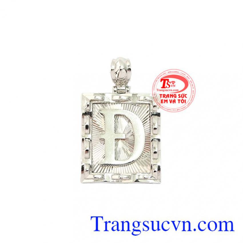 Mặt dây nam chữ Đ vàng 10k