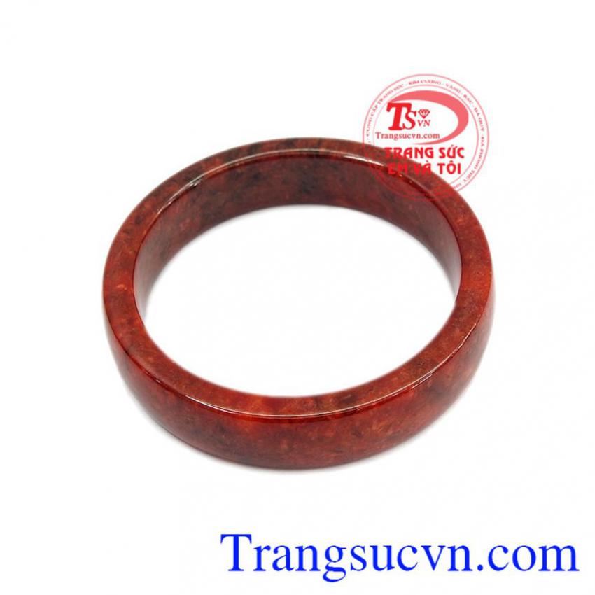 Vòng ngọc cẩm thạch huyết tài lộc