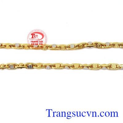 Dây chuyền nam vàng tây sang trọng Dây chuyên nam sáng bóng