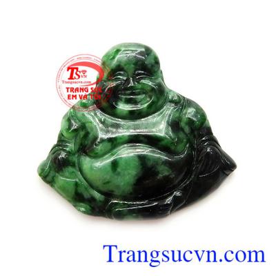 Mặt phật di lặc phú quý được chế tác từ ngọc cẩm thạch