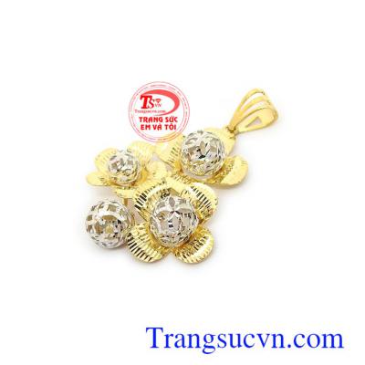 Mặt Dây Vàng Thời Trang vàng 10k sang trọng, tinh tế, phù hợp nhiều loại dây chuyền khác nhau